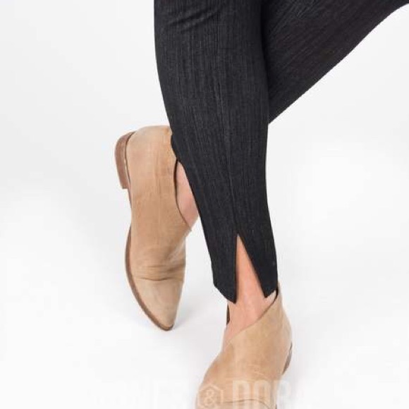 Agnes & Dora Black Denim Center Seam Pant - Picture 6 of 8